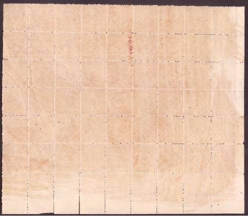 Indian Feudatory State Hyderabad stamps. Gibbons #58  1/5  Anna. Block of 48 original gum.