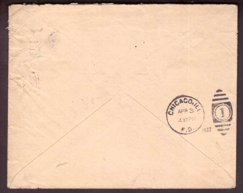 Austria . Nice Cover 1920s from Wien to Johanersburg . S.A. Missent to Chicago!!!