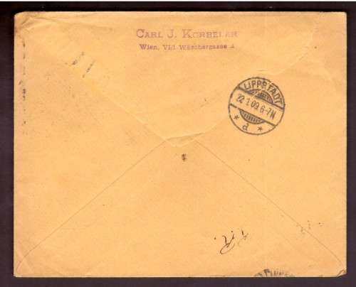 Austria . Nice Covers 1908 and 1910 from Wien to Lippstadt  Germany.