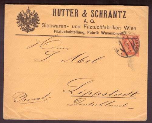 Austria . Nice Covers 1908 and 1906   from Wien to Lippstadt  Germany.
