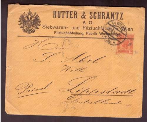 Austria . Nice Covers 1907 and 1910 from Wien to Lippstadt  Germany.