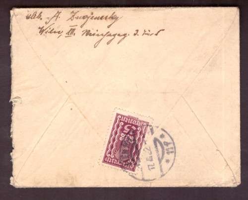 Austria . Nice Cover 1922 from Wien to Johanersburg . S.A.