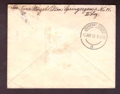 Austria . Nice Cover 1913 from Wien toJohanersberg . S.A.