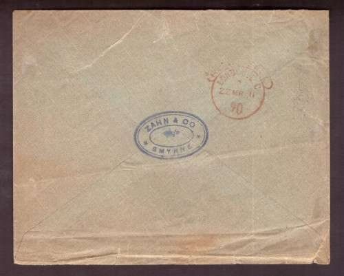 Austria . Nice Registred Cover 1911 from  Smyrna to London.