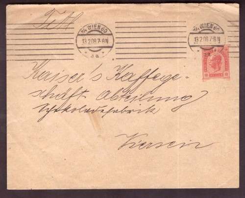 Austria . Nice Cover 1908 from Wien to ????