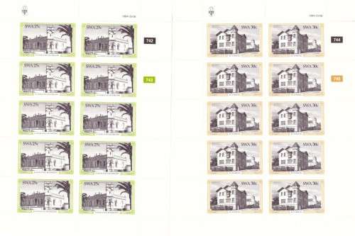 South West Africa 1984 issue mini sheets ,Mint and used.