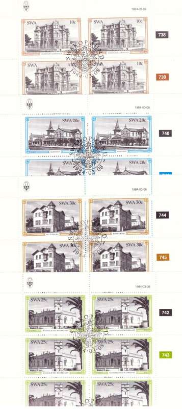 South West Africa 1984 issue mini sheets ,Mint and used.