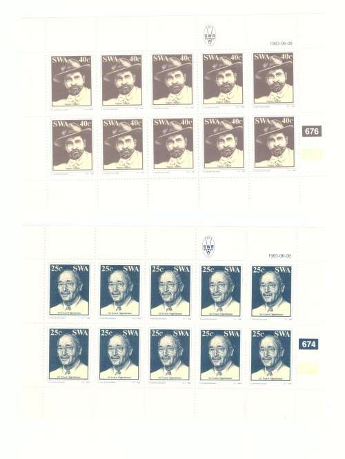 South West Africa1983 issue .Diamonds.