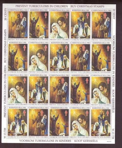 UNION of South Africa Christmas  1981.Cinderelas 1982.