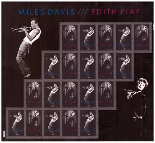 USA 2011 Scott # 4692-4693  Edith Piaf and Miles Davis.