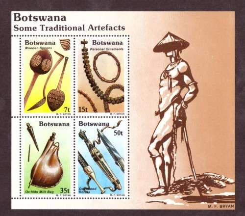 Botswana .1983  SG 545-548. Corner blocks of4 set , corner singels  set,  complit set all MNH.