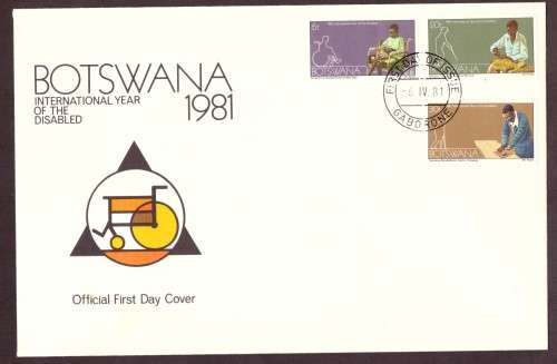 Botswana .1981  SG 486-488. Corner blocks  set ,   set of dabels . cover.