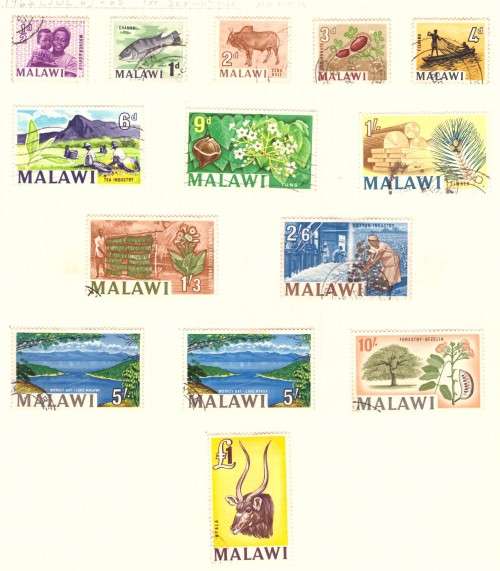Malawi Scott #5-17 .Full set used 1964