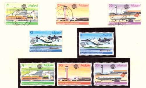 Malawi Scott #419-422 .  complet set MNH and used. 1983