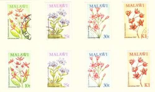 Malawi Scott #506-509 .Full set  MH and used. 1987