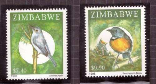Zimbabwe Scott #806-811.Full set  MNH . 1998