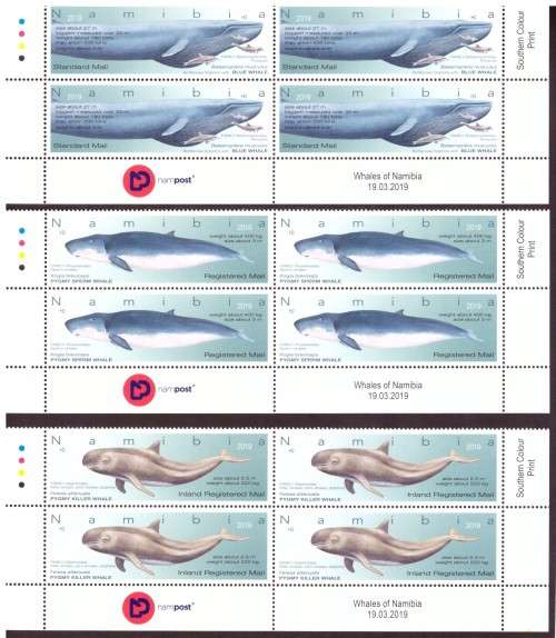 2019 NAMIBIA . MNH blocks of 4
