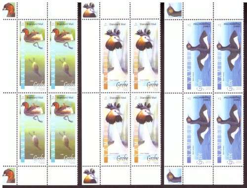 2011 NAMIBIA . Scott # 1215-1217. MNH corner and blocks of 4