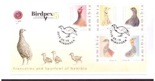2018 NAMIBIA . MNH corner stamps + cover