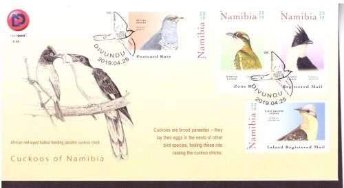 2019 NAMIBIA . MNH corner blocks of 4 + cover