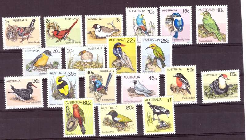 Australia .Scott cat. 682-686, 713-718, 732-739, 768.    1978 issue.  MNH.