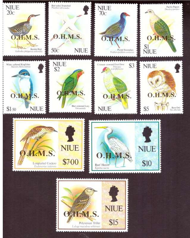 Niue 1993  Scott #O20-O30 officials. MNH