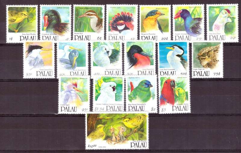 Palau MNH  1991 issue. Scott #266-283