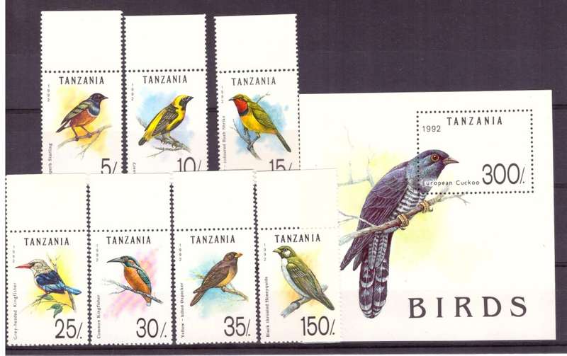 Tanzania.  1992 . Scott #978-985. MNH