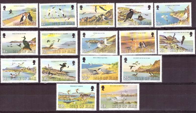 Isle Of Man Scott #224-239.  Full set  MNH  1983