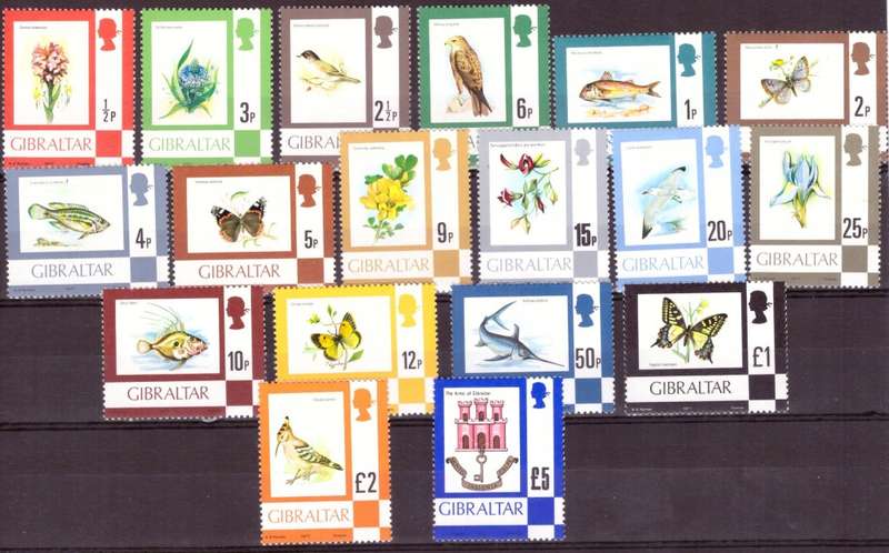 Gibrlatar.  Scott #340-355.Full set  MNH  1977
