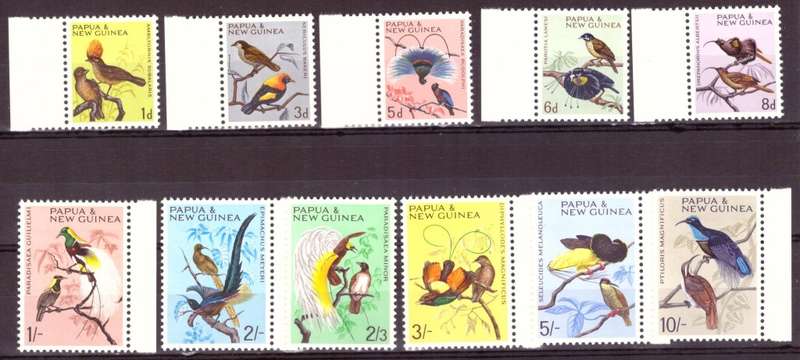 Papua-New Guina. Scott #188-198.Full set  MNH  1965