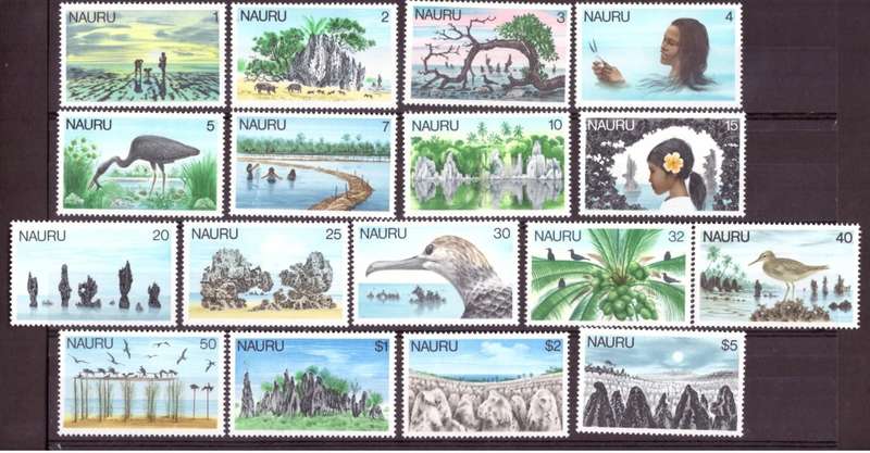 Nauru. Scott #165-181.Full set  MNH  1978