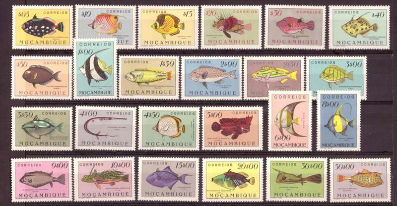 Mozambque Scott #332-355.Full set  MH  1951