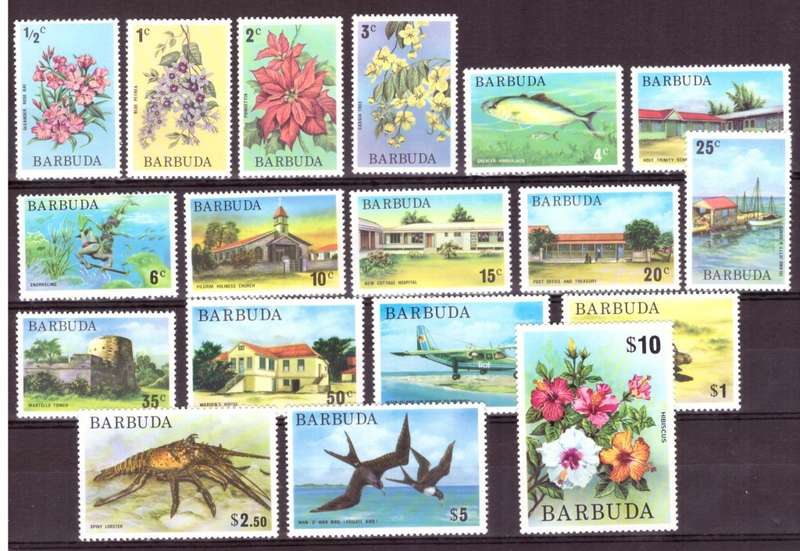 Barbuda. Scott# 170-1871.  Full set  MNH  1974