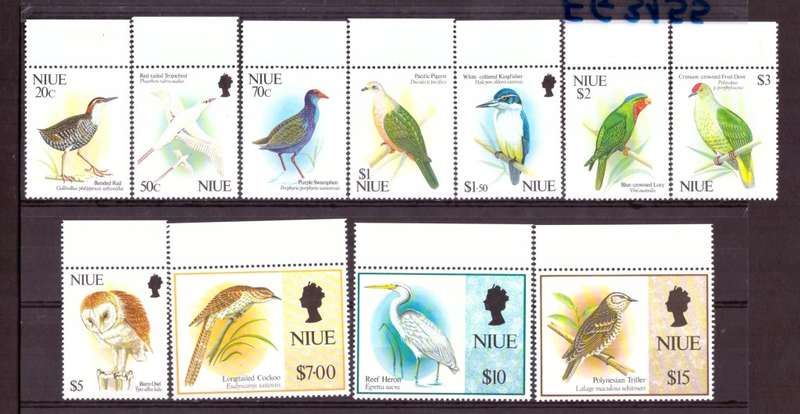 Niue.  Scott #604-614.Full set  MNH  1992