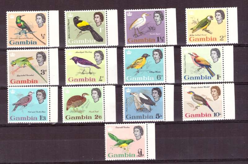 Gambia.  1963 . SG #193-205. MNH