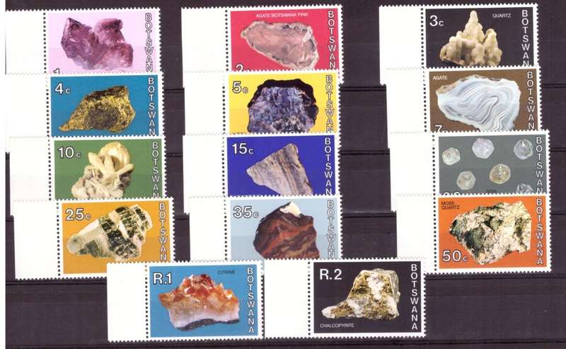 Botswana .1974  Scott.#114-127 .   set MNH . and  covers.