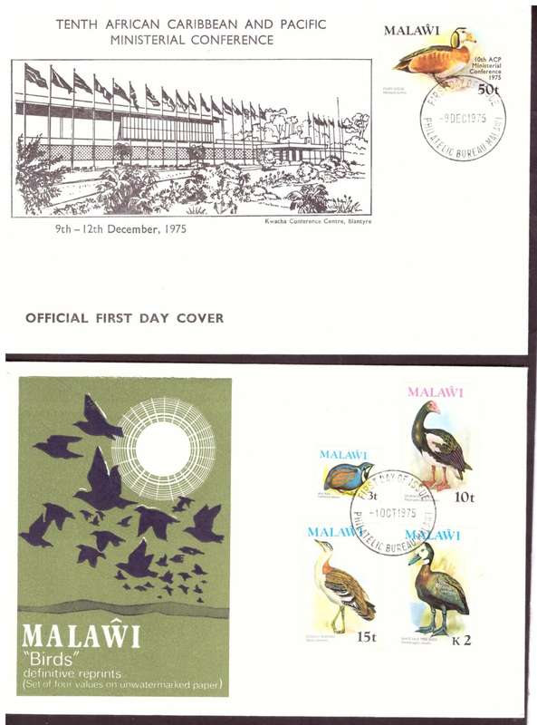 Malawi 1975 .Full set  on covers.