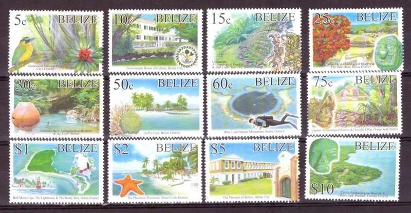 Belize. 2005 issue Scott #1187-1198. MNH.