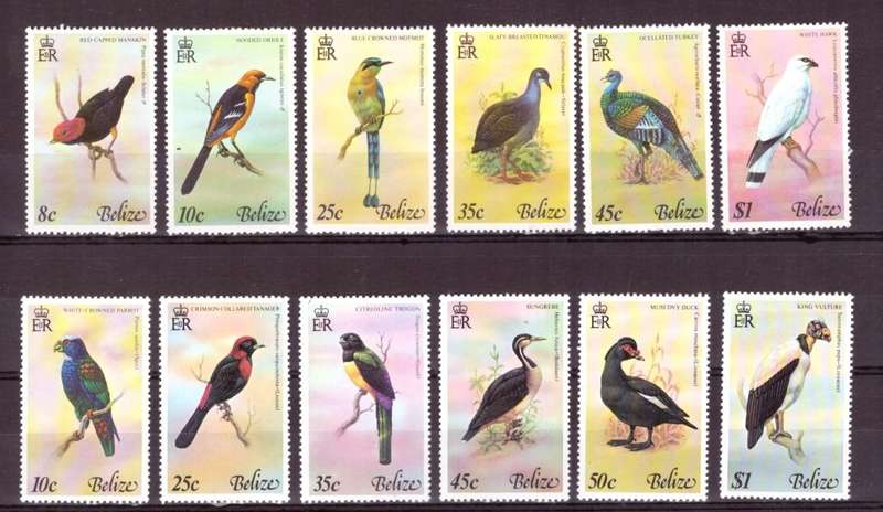 Belize. 1977-1978 issue Scott #387-392  #398-403. MNH.