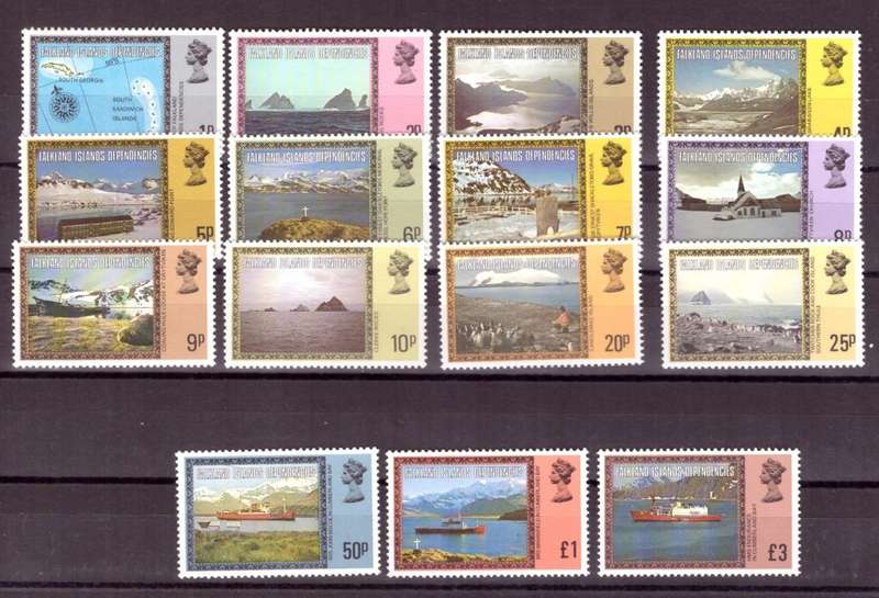 Falkland Island Dependences.1980 issue Scott #1L 38-1L 52. MNH.
