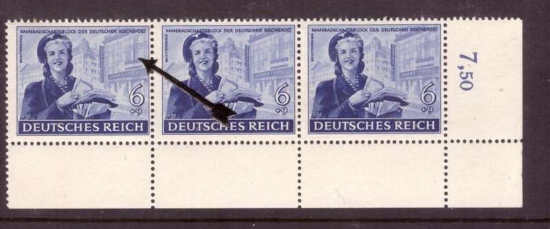 Germany.  1944 issue Michel Varieti #888 III . MNH.