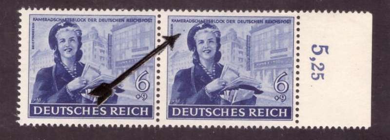 Germany.  1944 issue Michel VARIETI #888-VIII. MNH.