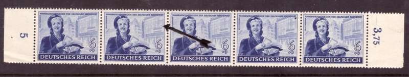 Germany.  1944 issue Michel VARIETI #888-VII. MNH.