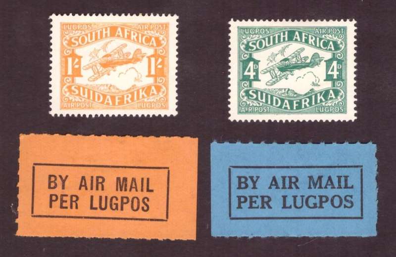1929 UNION of South Africa.   4d-1/    SACC#40-41  MH. 4d Short `I`
