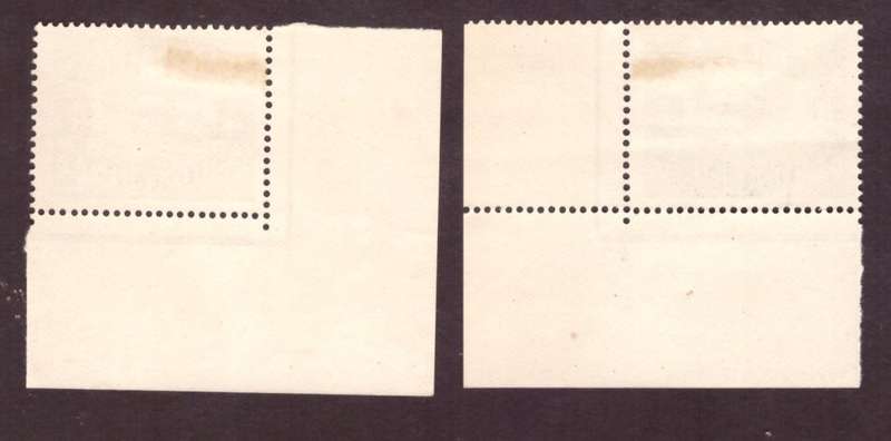 1929 UNION of South Africa.   4d corner stamps  SACC#40  MH.