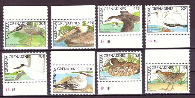 Grenada Grenadines #954-963.Full set  MNH 1988