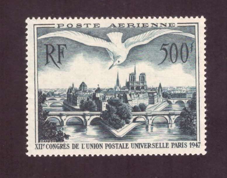France  1947 issue airmal stamp. Scott #C22. MNH