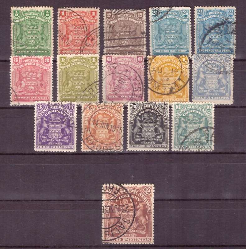 BSAC 1898 issue   SACC# 67-83 , #85 . used