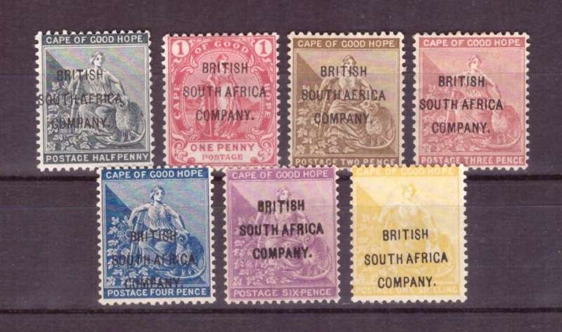 BSAC 1896 issue   SACC# 51-57,   MH.   #57 1/ MNH